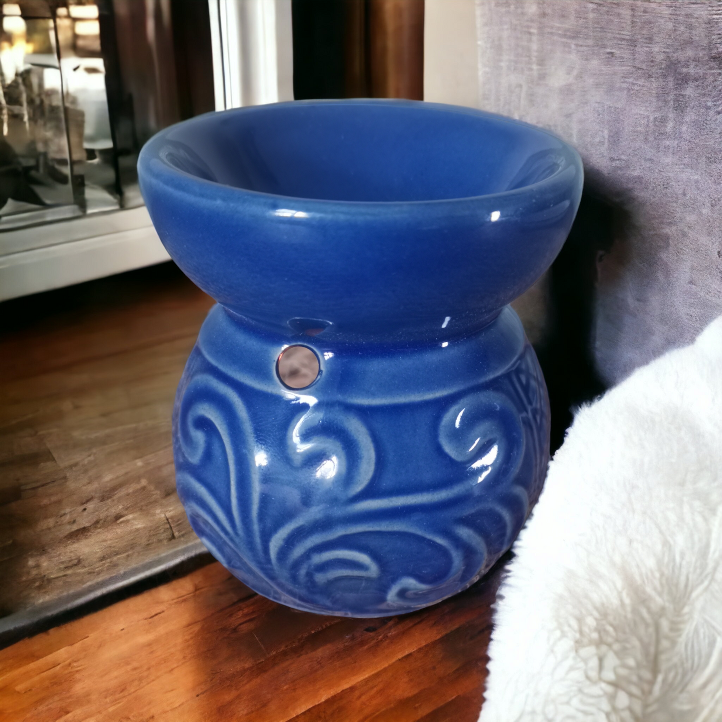 Small Blue with swirls Burner