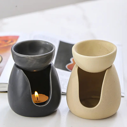 Modern Shaped Ceramic Burner with removable dish