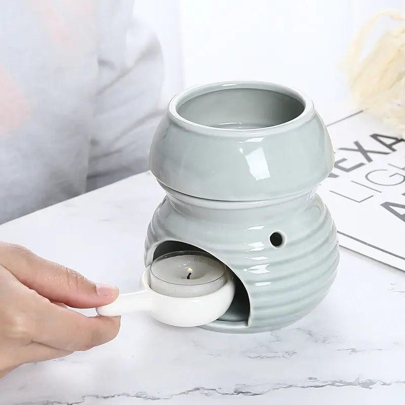 Small Ceramic Burner with removable dish