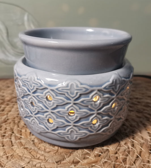 Grey Ceramic Electric Burner & Candle Warmer