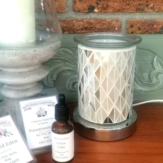 Earthy Mosaic Glass Electric Burner - Touch Sensor